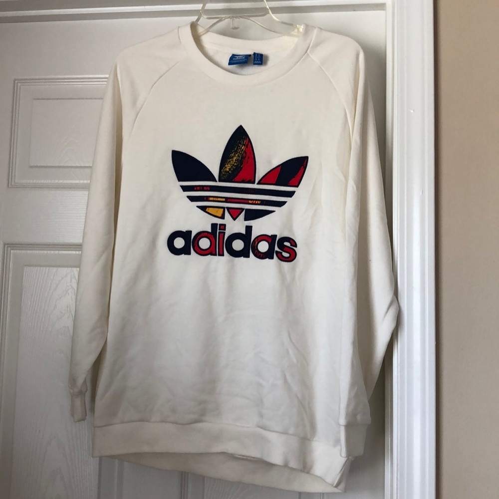 Pristine adidas logo sweatshirt